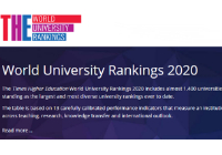 泰晤士報(bào)TIMES 2020世界大學(xué)排名今日出爐！
